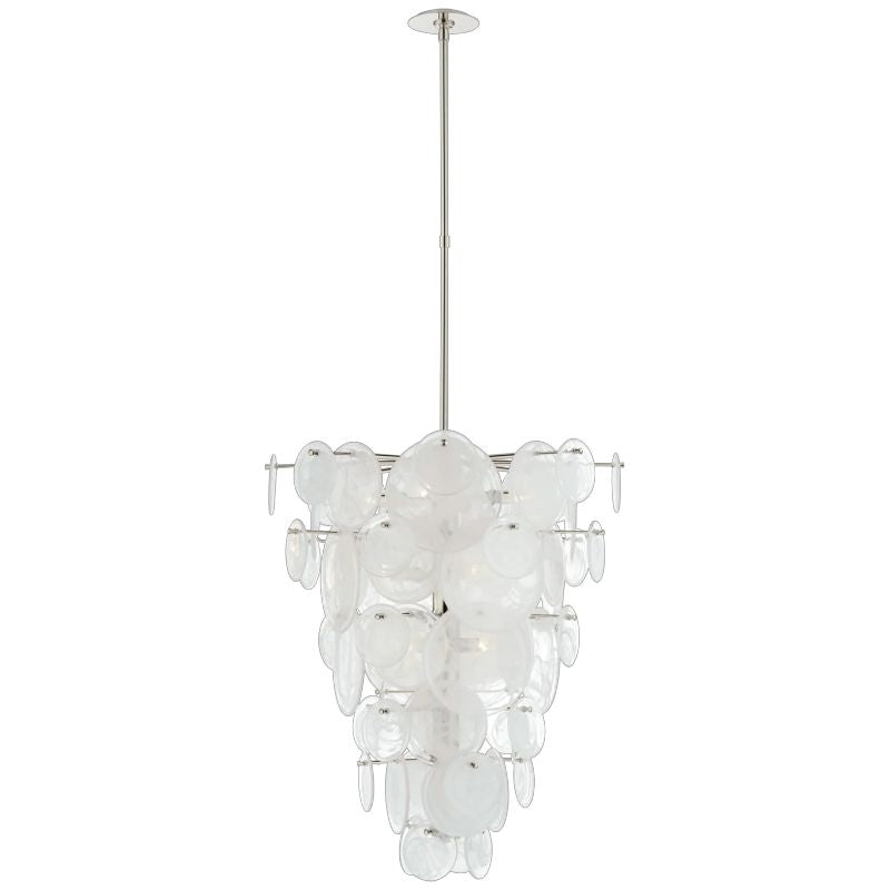 Loire Cascading Faceted Glass Chandelier - product detail 2