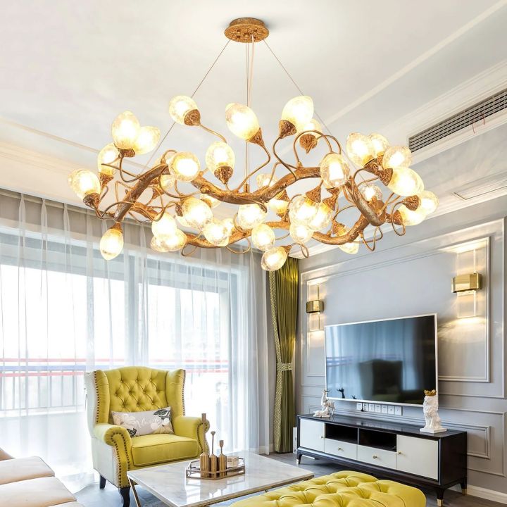Lotus Brass Chandeliers - detail 2