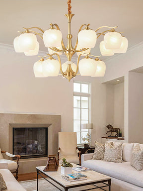 Modern Simple Light Luxury All Copper Chandelier - detail 2