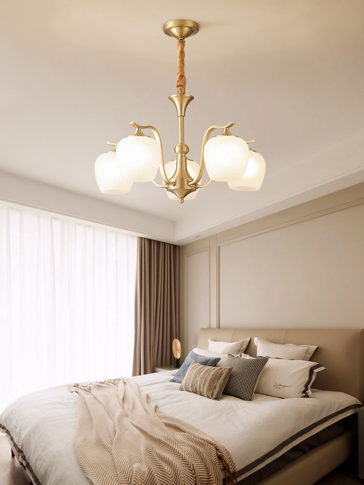 Modern Simple Light Luxury All Copper Chandelier - detail 6