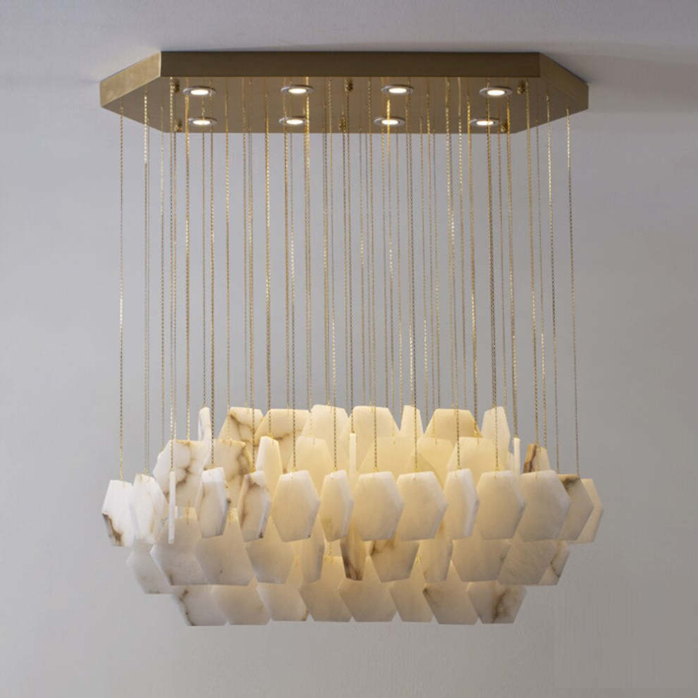 Natural Alabaster Modern Chandelier - product detail 2