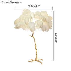 Homevator Feather Palm Tree Floor Lamp-HV7000