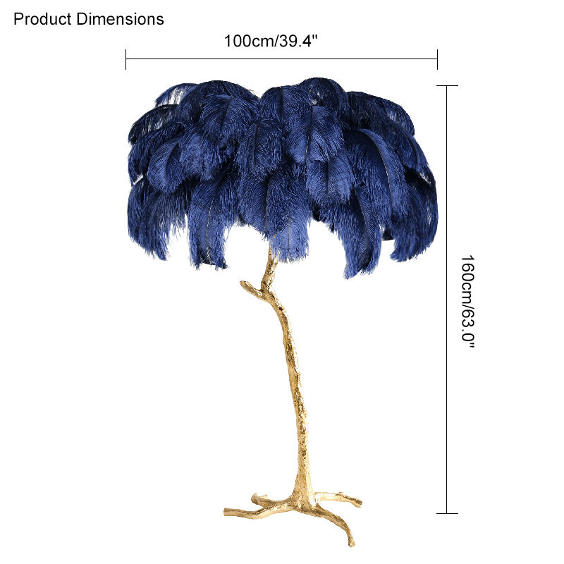 Homevator Feather Palm Tree Floor Lamp-HV7000