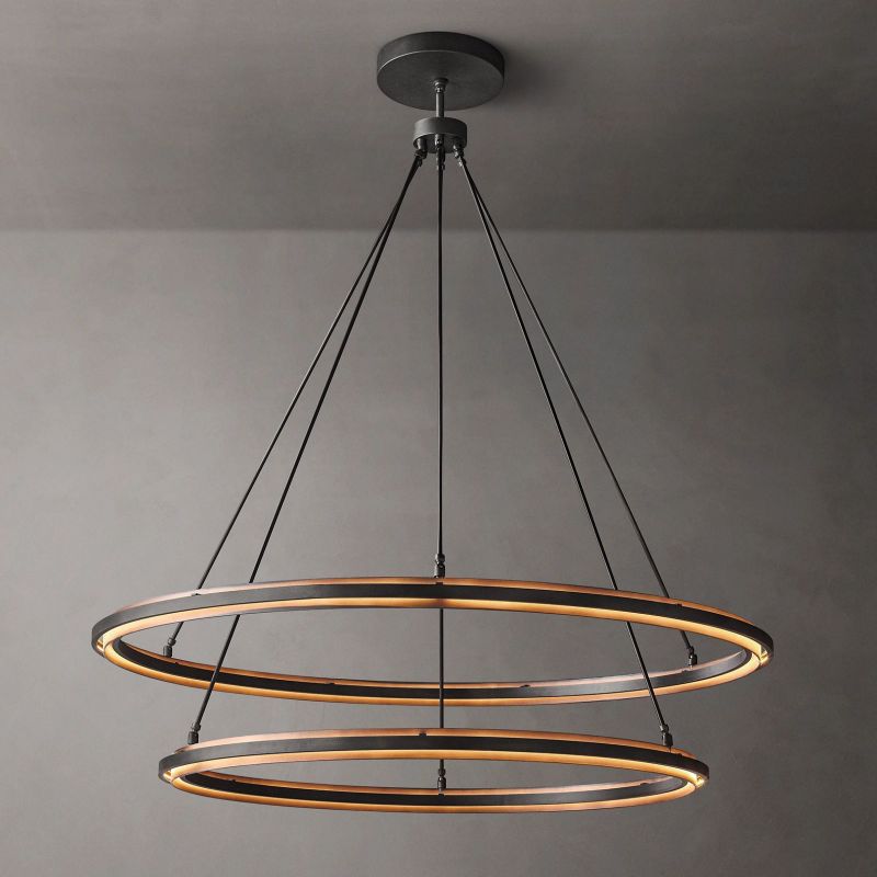 Para 2-Tier Round Chandelier 60" - detail 2