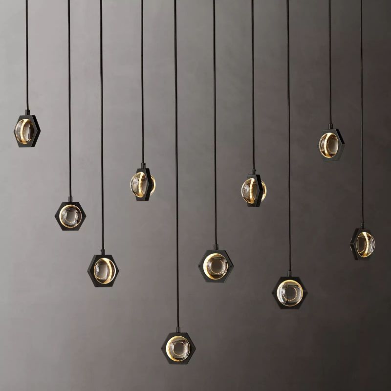 Planet Linear Chandelier 72" - detail 2