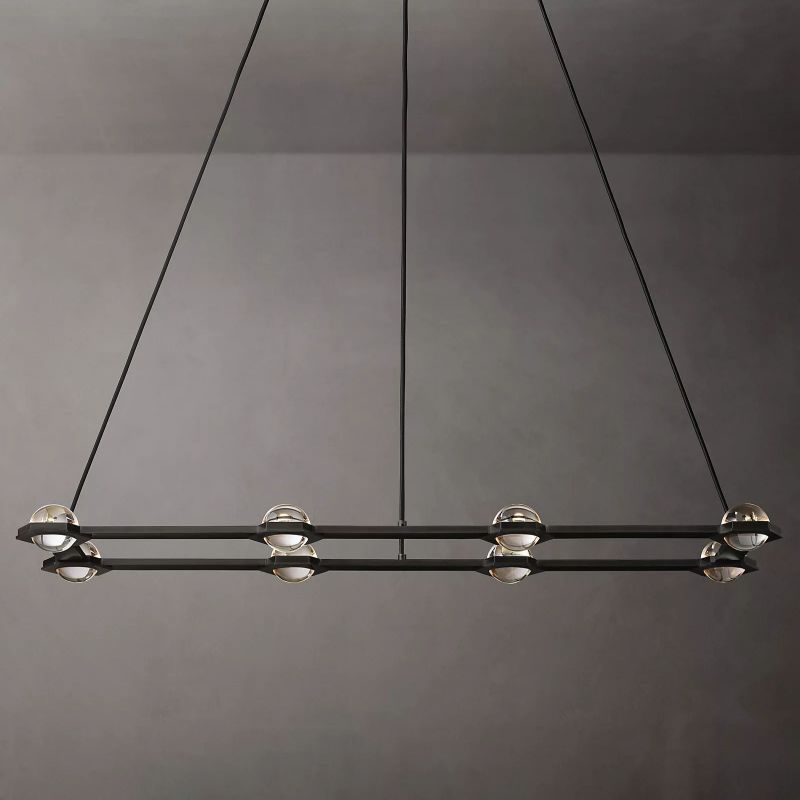 Planet Rectangular Chandelier 54" - detail 2