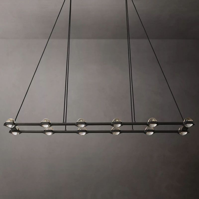 Planet Rectangular Chandelier 72" - detail 2