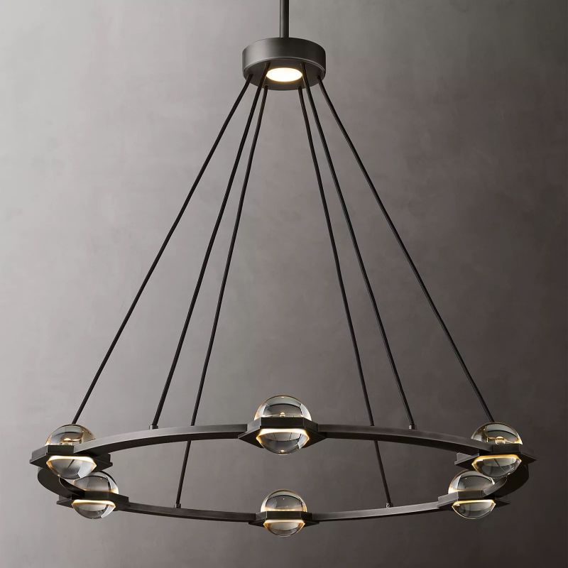 Planet Round Chandelier 36" - detail 2