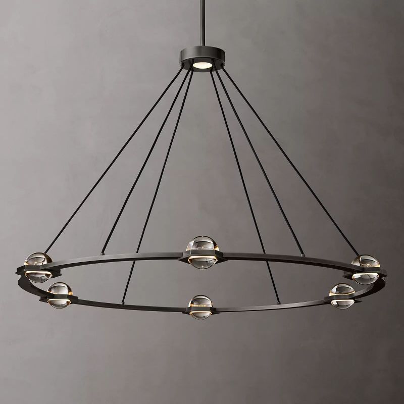 Planet Round Chandelier 48" - detail 2
