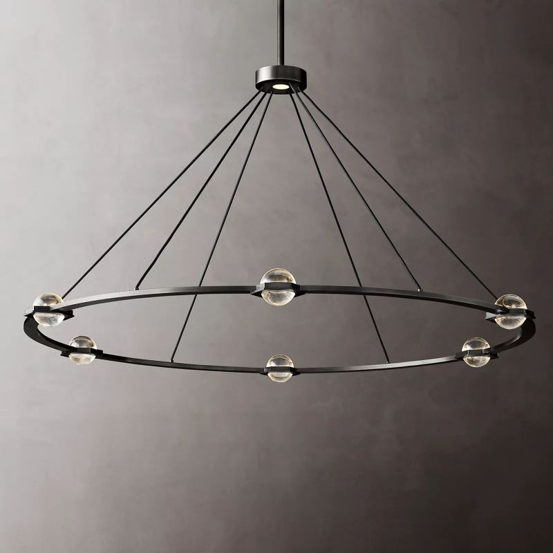 Planet Round Chandelier 60" - detail 2