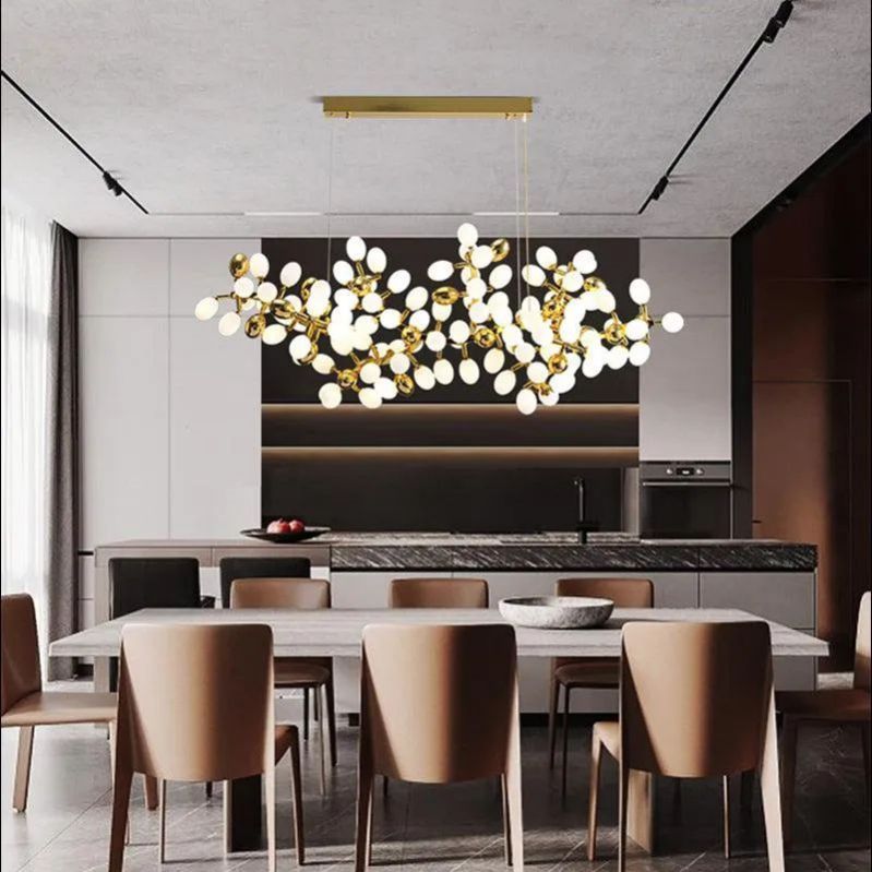 Pretty Grape Horizontal Branch Chandelier - detail 2