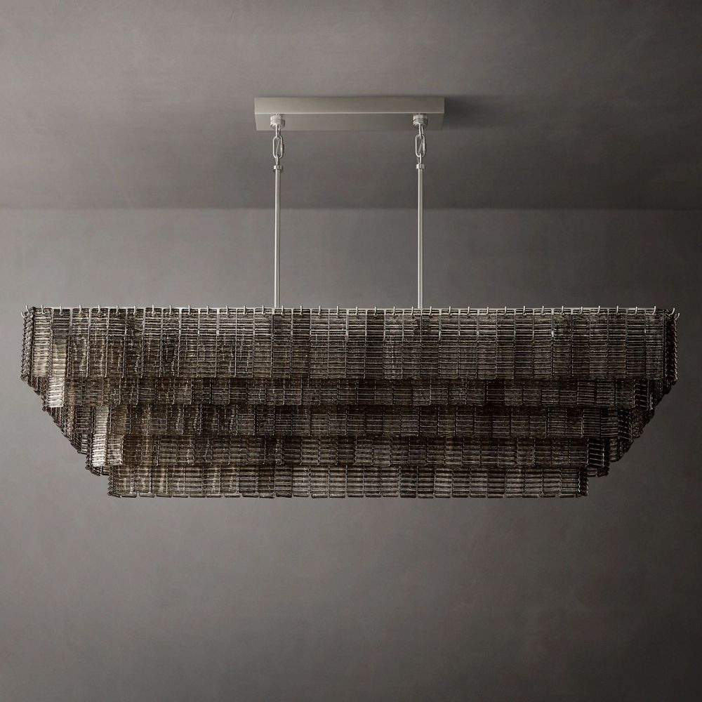 Sireni Glass Rectangle Chandelier - detail 10