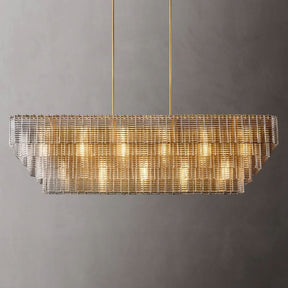 Sireni Glass Rectangle Chandelier - detail 15