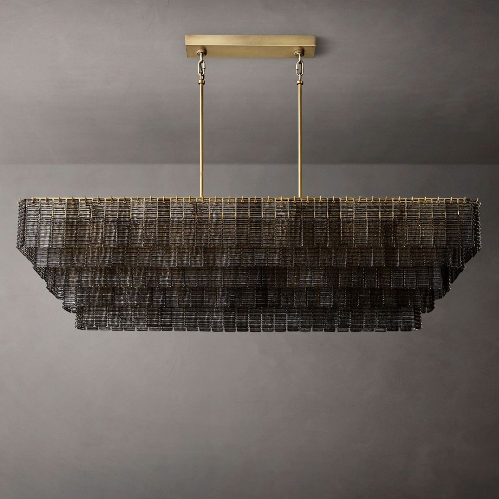 Sireni Glass Rectangle Chandelier - detail 9