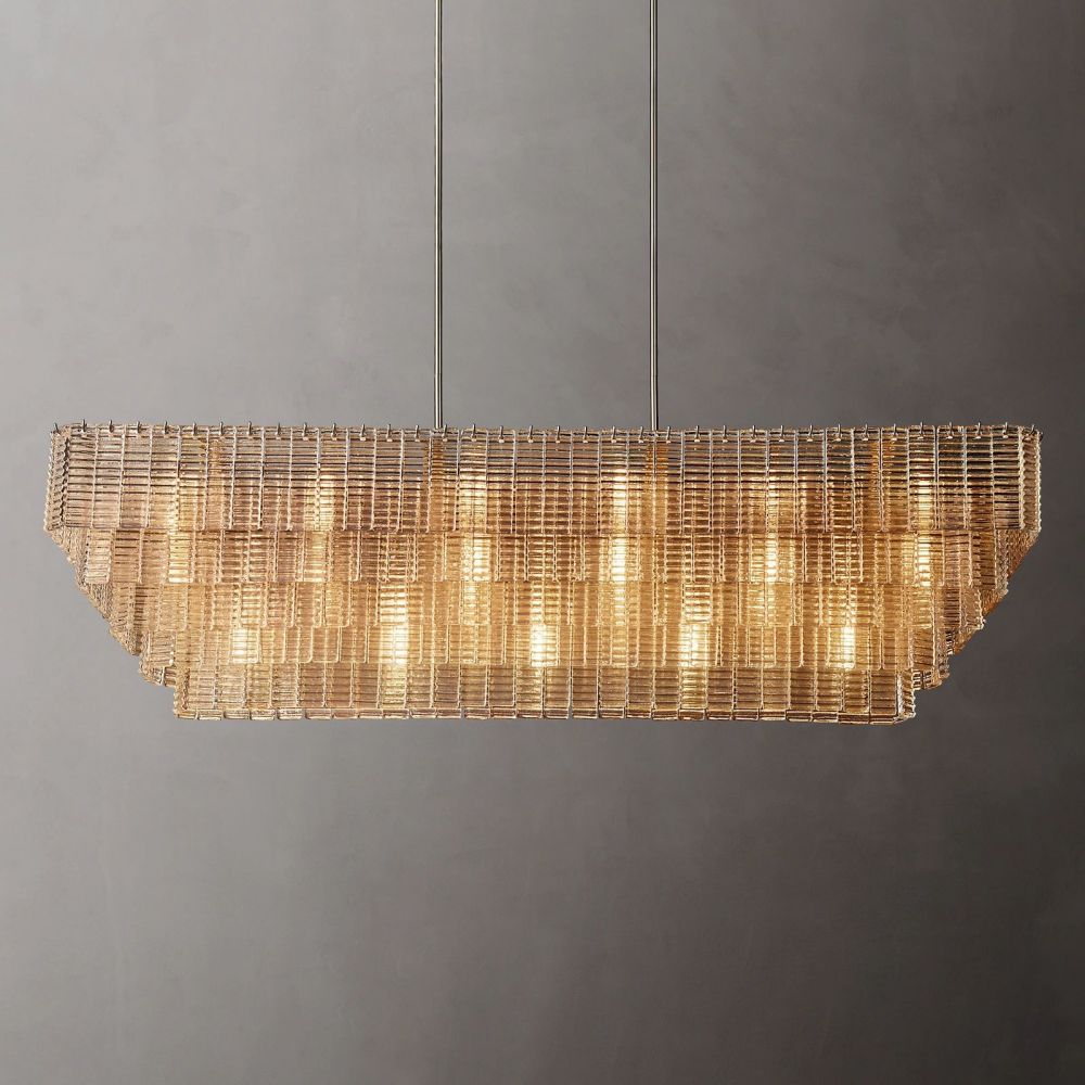 Sireni Glass Rectangle Chandelier - detail 19