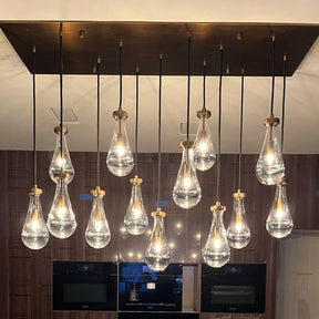 Raindrop Rectangular Chandelier 54"
