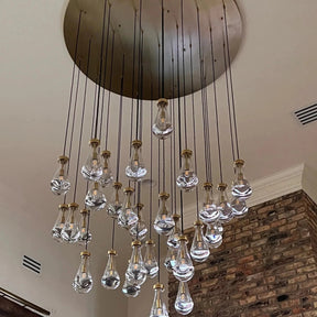 Raindrop Round Chandelier 60"