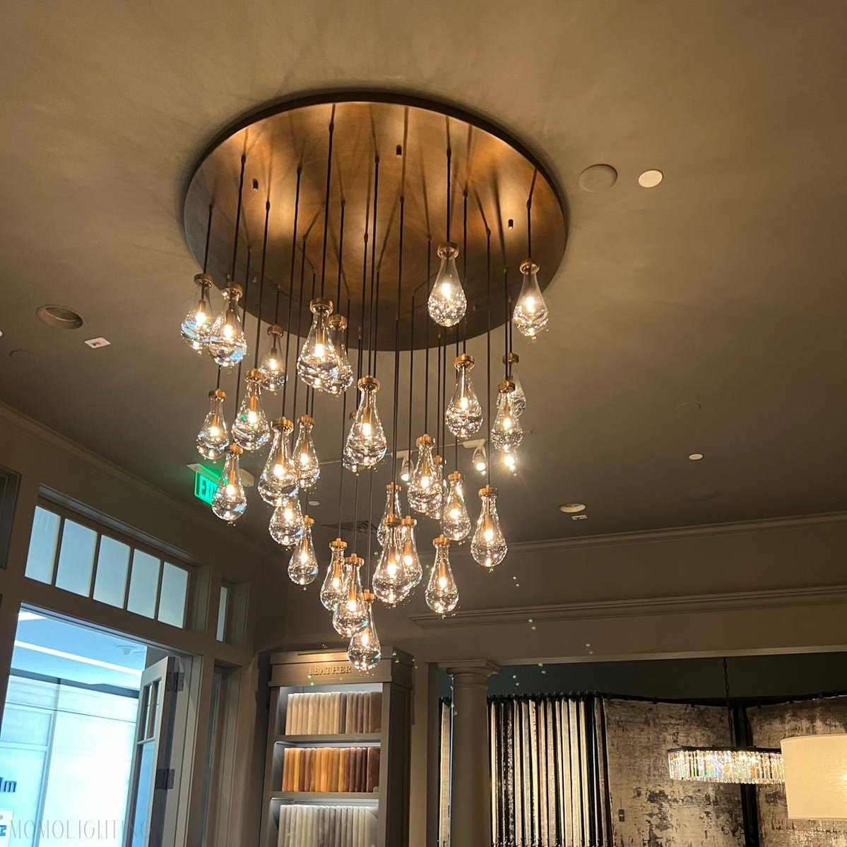 Raindrop Round Chandelier 47"