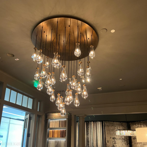 Raindrop Round Chandelier 47"