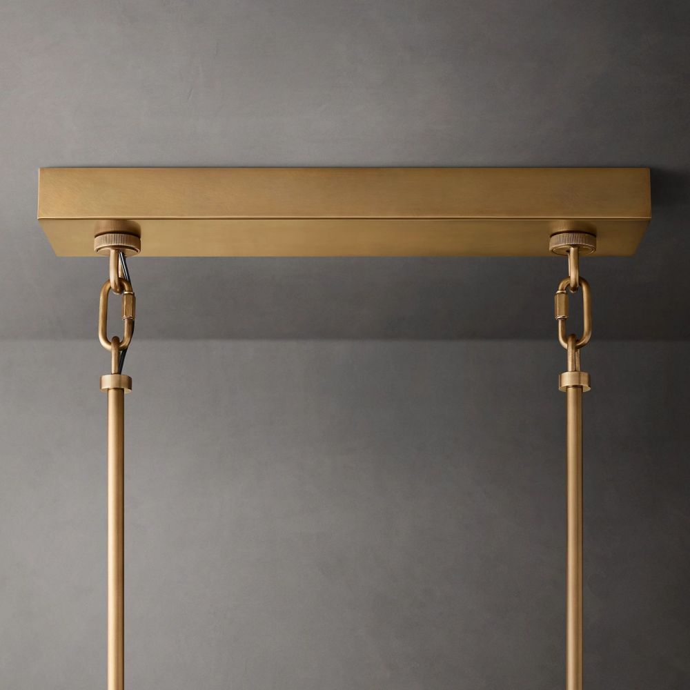 Sireni Glass Rectangle Chandelier - detail 11