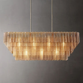 Sireni Glass Rectangle Chandelier - detail 4