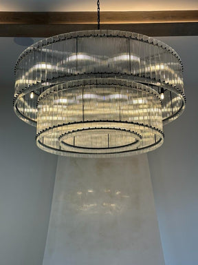 Serkan Two-Tier Luxury Round Chandelier 48"