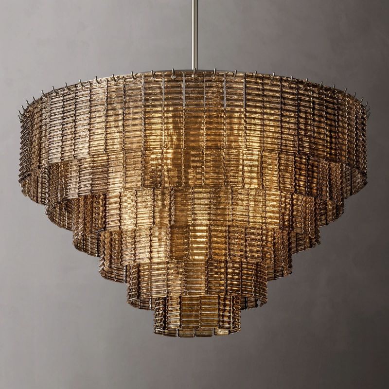 Sireni Glass Round Chandelier 41” - detail 2