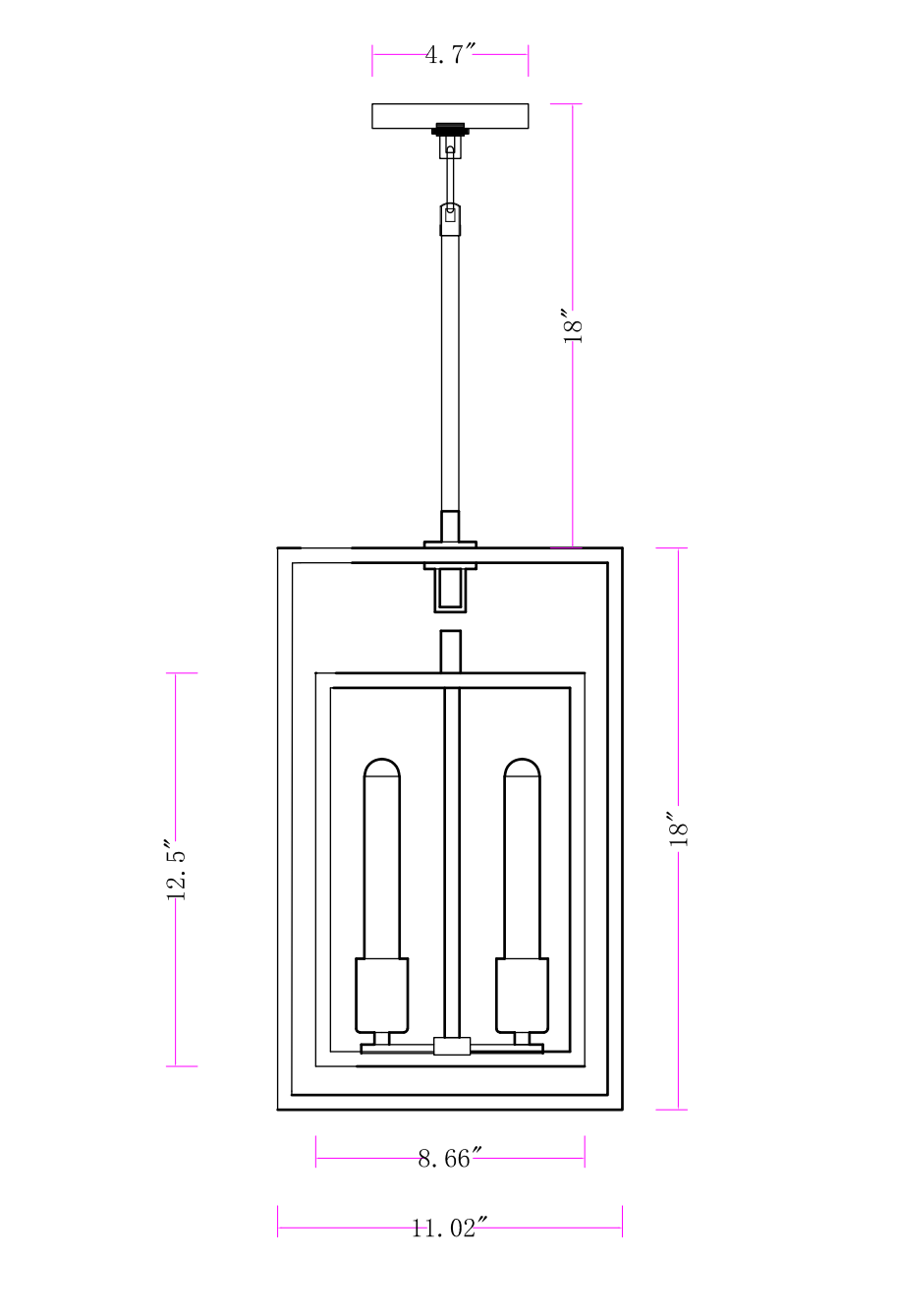 Beckman Glass Lantern Modern Pendant - detail 9