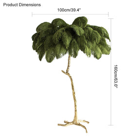 Homevator Feather Palm Tree Floor Lamp-HV7000