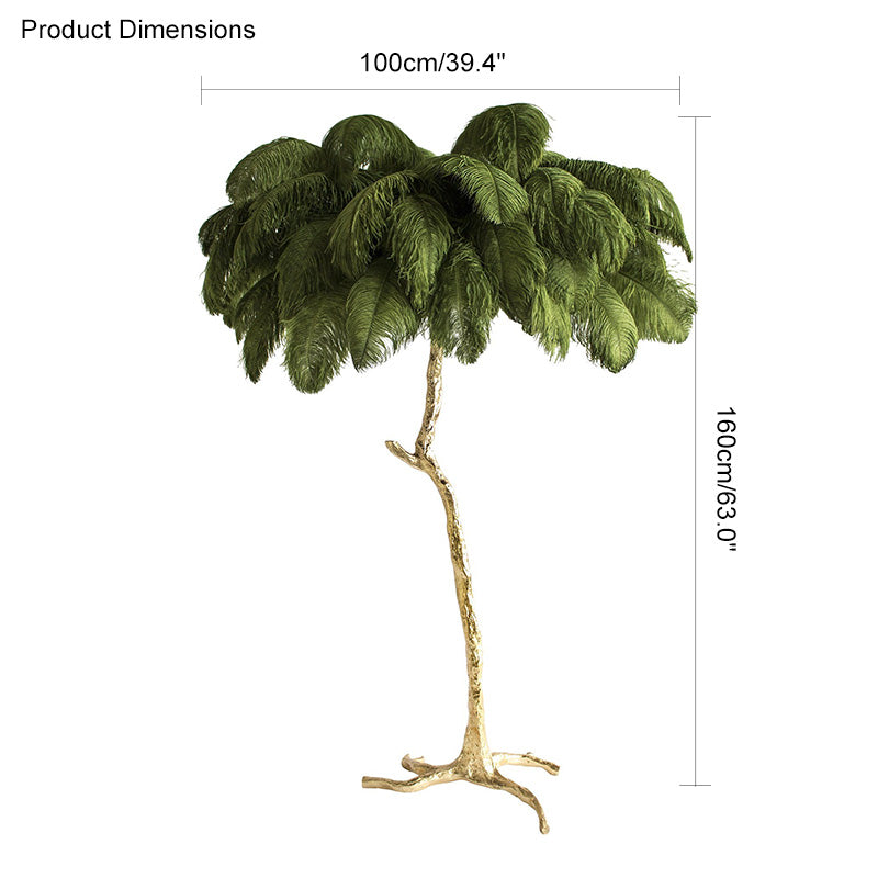 Homevator Feather Palm Tree Floor Lamp-HV7000