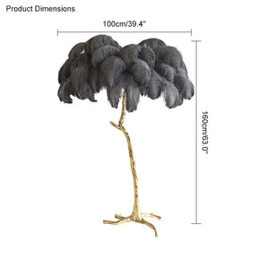 Homevator Feather Palm Tree Floor Lamp-HV7000