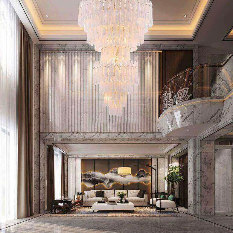 Blanche Tiered Murano Glass Chandelier - product detail 2