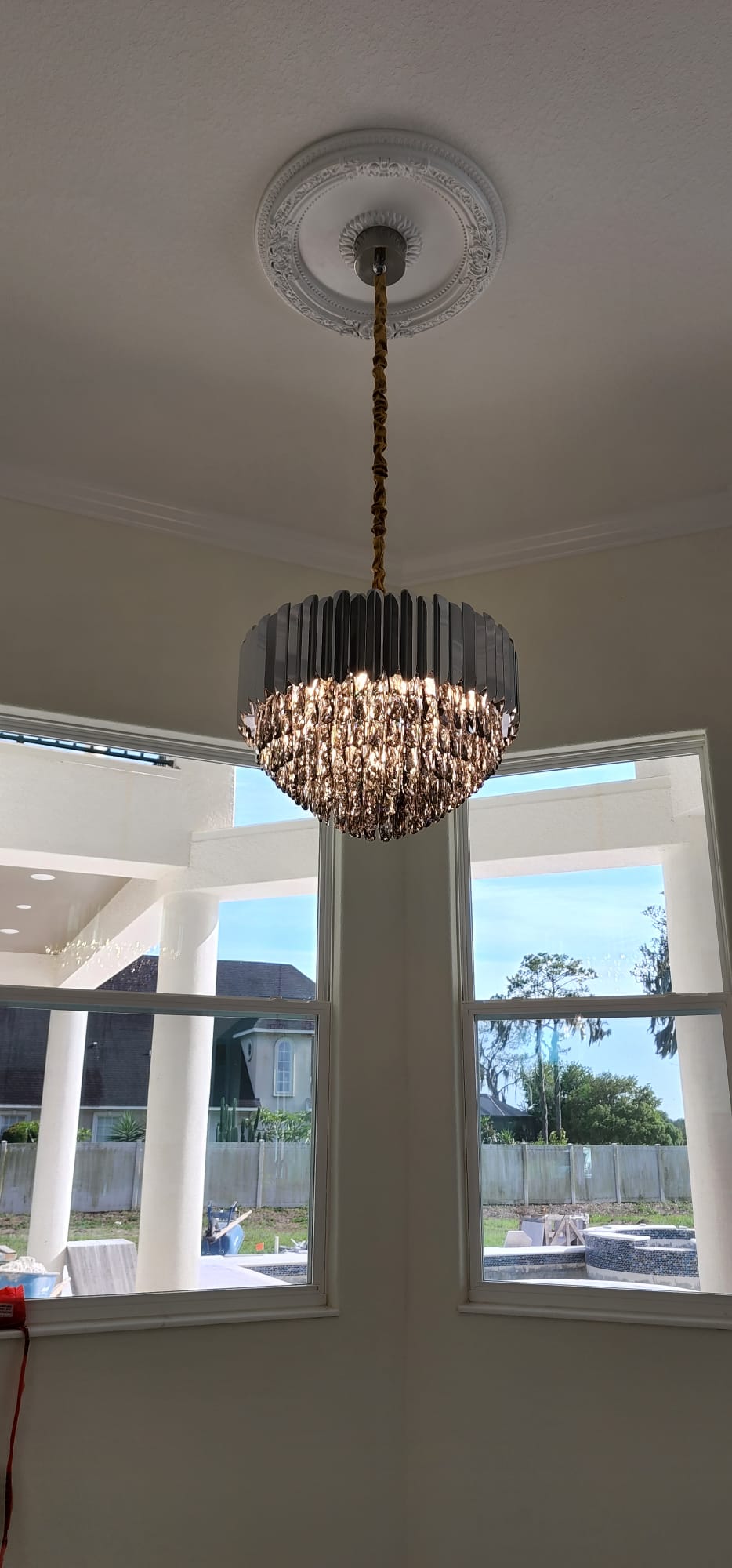 Alicante Tiered Round Crystal Chandelier - detail 2