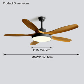 Homevator Scandi Reversible Ceiling Fan with Light-HV5002