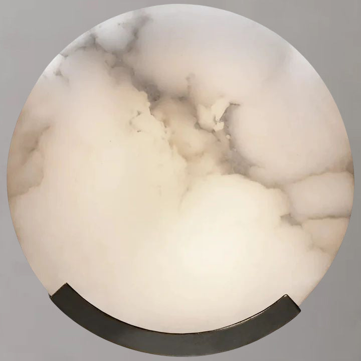 Alabaster Round Wall Sconce - detail 5