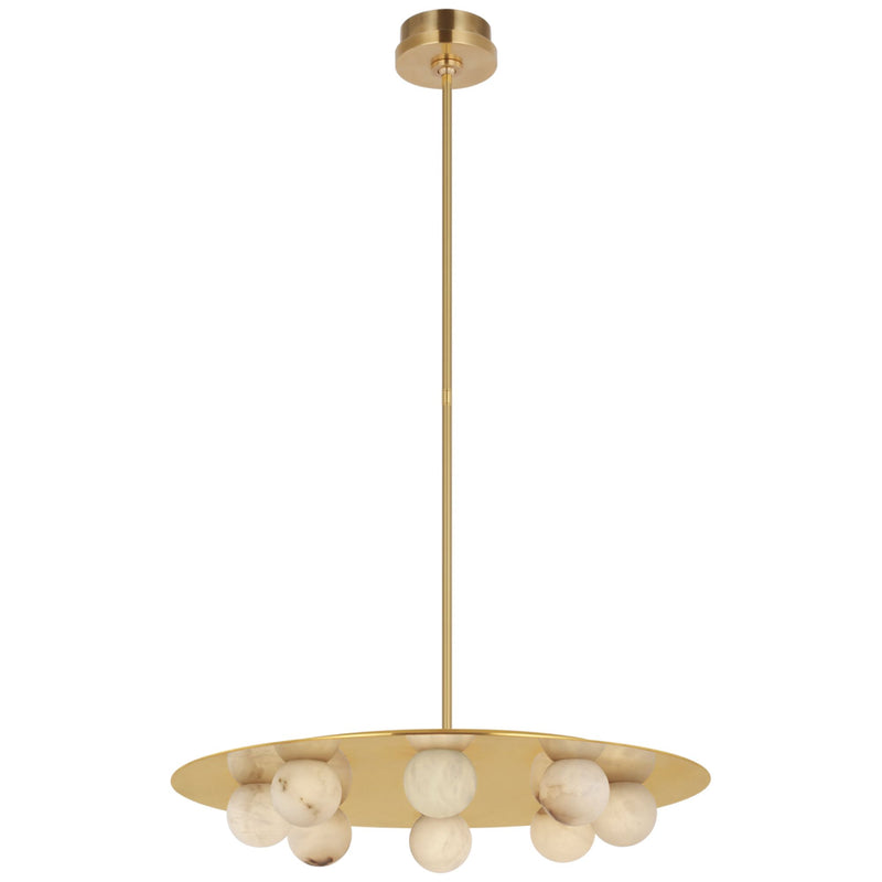 Kelly Wearstler Alabaster Pertica 24" Eight Light Chandelier - detail 2