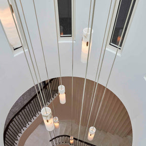Alabaster Deco 12-Light Cluster Chandelier - detail 3
