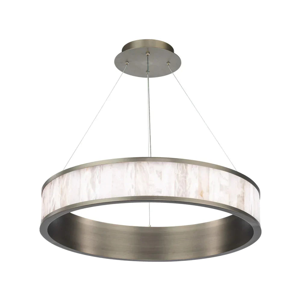 Coliseo Alabaster 28in LED Round Chandelier - detail 5