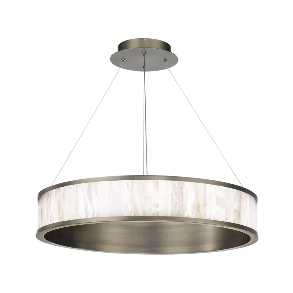 Coliseo Alabaster 28in LED Round Chandelier - detail 2