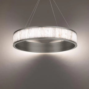 Coliseo Alabaster 28in LED Round Chandelier - detail 3