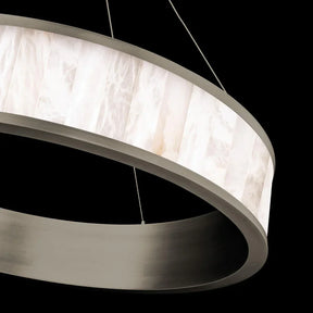 Coliseo Alabaster 28in LED Round Chandelier - detail 4