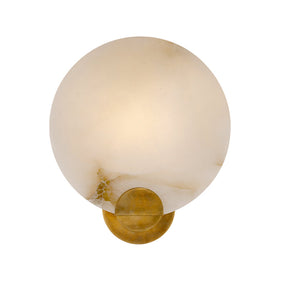 Round Alabaster Modern Living Room Sconce