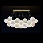 Modern Alabaster 27-Ball Chandelier for Living Room and Dining Room | Homevator