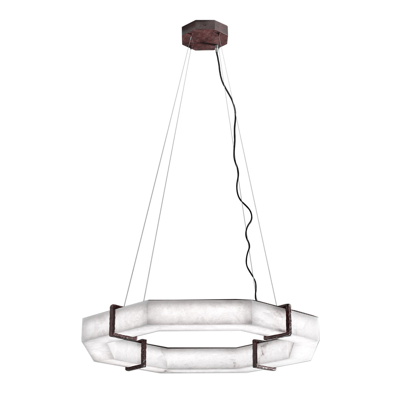 Alabaster Modern Ring Chandelier for Living Room and Dining Room | Homevator