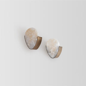 Sophia Contemporary Minimalist Alabaster Wall Sconce