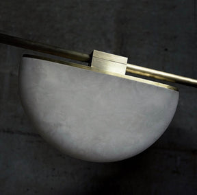 Large Modern Farmhouse Alabaster Chandelier for Living Room and Dining Room Lighting | Homevator
