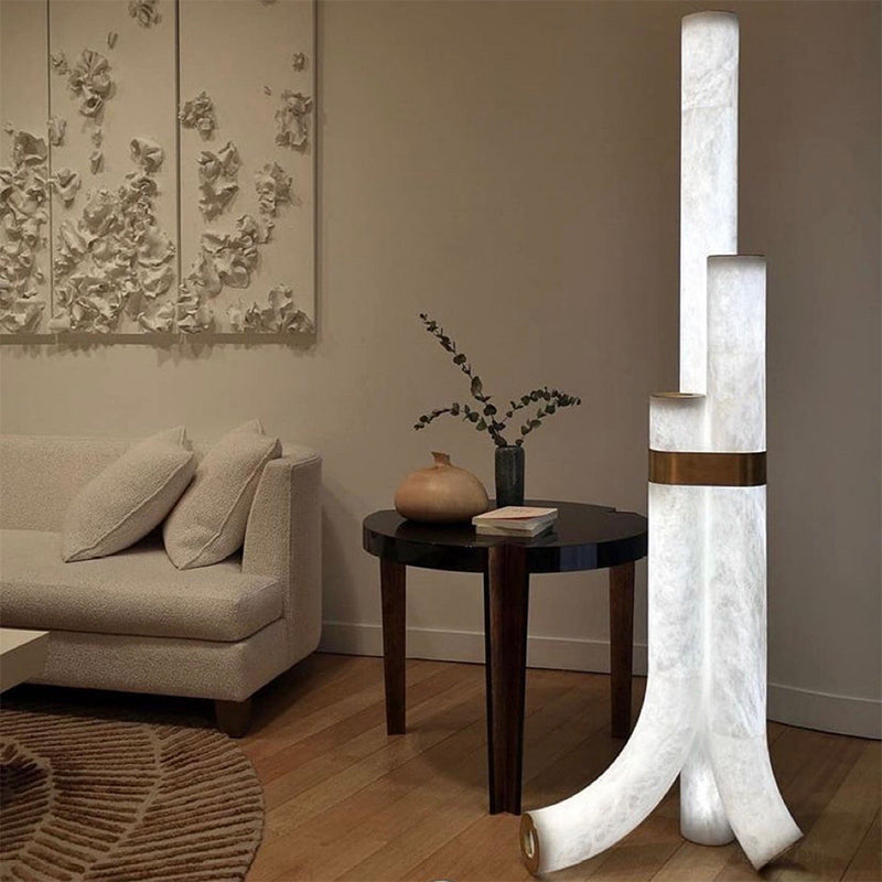 Artistic Alabaster Floor Lamp