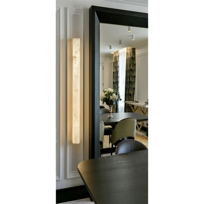 Grandeur Alabaster Linear Hallway Sconce