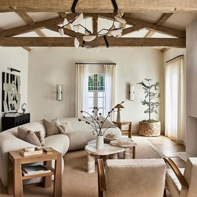 Large Modern Farmhouse Alabaster Chandelier for Living Room and Dining Room Lighting | Homevator