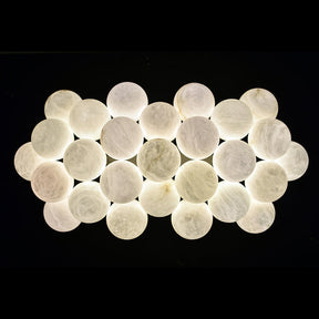 Modern Alabaster 27-Ball Chandelier for Living Room and Dining Room | Homevator